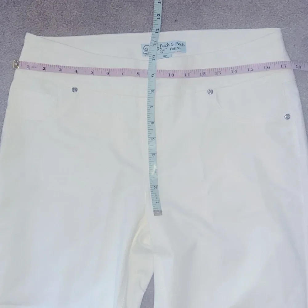 Peck & Peck Petite White Pants!